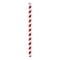 Hoffmaster 8.5" Giant Red and White Stripe Paper Straws PK 1500 PK 600251 - alternate 1